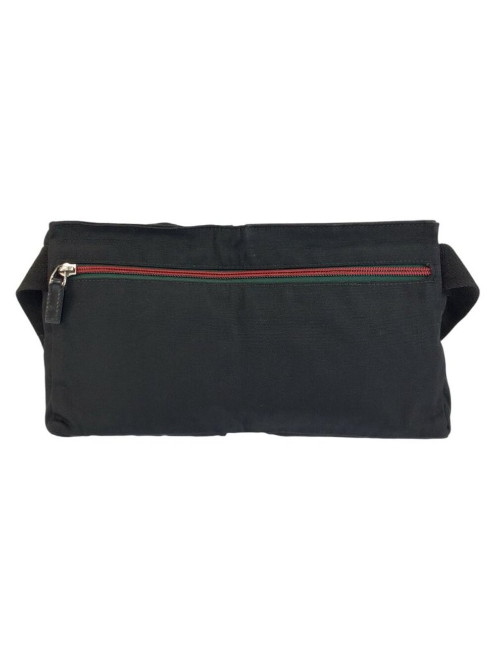 Gucci Sherry Line Black Nylon Leather Belt Bag - Picture 2 of 9